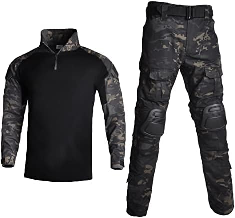 Han · Divlje muške vojne uniforme taktičke košulje i hlače BDU Airsoft Paintball Odjeća sa jastučićima za koljeno