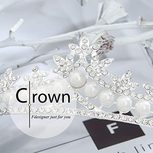 Fdesigner vjenčana nevjesta kruna Srebrna princeza Dodaci za kosu Prom Tiaras nakit za kosu za žene i djevojke