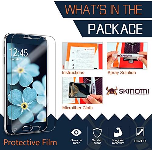 Skinomi zaštitnik kože za cijelo tijelo kompatibilan sa Sony Xperia XZ Premium TechSkin potpuna pokrivenost Clear HD Film