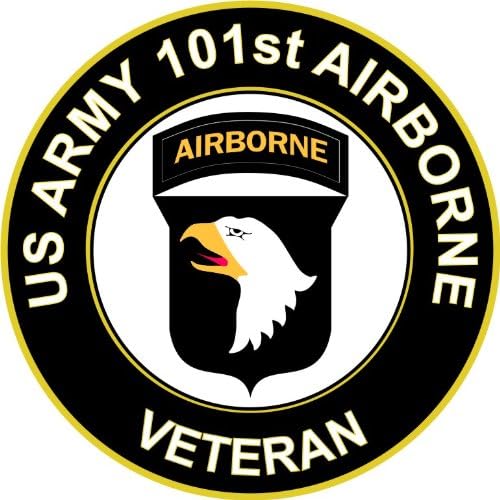 Vojna veterinarnica SAD Usmjesnica Veteran 101. zrak za podjela za odbojnik u zraku naljepnica odbojnika naljepnica 3.8