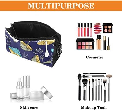 Tbouobt pokloni za muškarce Žene šminke torbe toaletne vrećice Male kozmetičke vrećice, gljive cvjetne slike