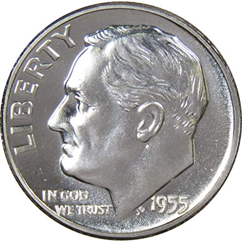 1955 Roosevelt Dimeov izbora za izbor 90% srebrni 10C Kolekcionar američkog novčića