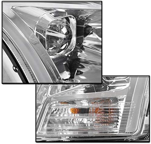 ZMAUTOPARTS LED Hromirani projektor farovi farovi sa 6,25 bijelim LED DRL svjetlima za 2006-2009 Ford Fusion