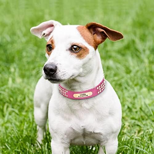 Beirui Soft Velvet Rhinestone ogrlica za udobnost i sigurnost - Personalizirani ovratnik za pse sa Bling Pearls & Diamonds - Slatki
