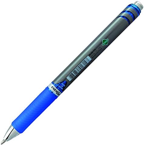 Pentel EnerGel RTX Uvlačiva tečna Gel olovka, metalni vrh, srednja linija, tamnoplava Tinta, 12 pakovanja