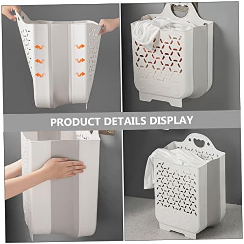 Cabilock 3 kompleta koji drže montirani viseći prostor za kućnu odjeću ljepljivi zidni veš za mrežastu korpu za montiranje u kupatilo