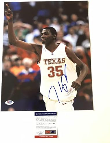 Kevin Durant potpisao 11x14 photo PSA / DNK Texas Longhorns Autographing - Fotografirani fakultet