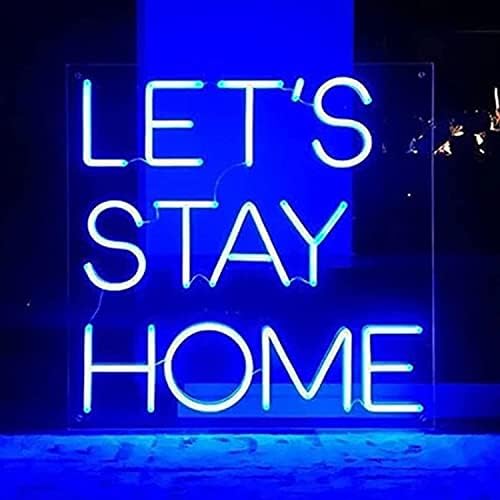 DVTEL let; s Home LED znak, pohranička kućna soba Decor noćna svjetla USB neonska svjetla, zidni viseći svjetlost, 40x40cm Hotel Restoran