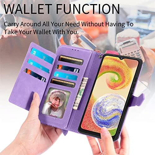 Hee Hee Smile Luxury Case Zipper kožni novčanik Shell Zipper Wallet Flip Case za Redmi 12c poklopac telefona narukvica