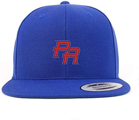 Trendy Odjeća za odjeću Portoriko PR mala vezena snapback flatbill bejzbol kapa