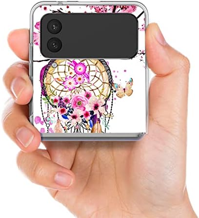 Beaucov Galaxy Z Flip 4 Case, Dream Catcher Butterfly anti-Scratch Solid Hard case zaštitni Shookproof poklopac telefona za Samsung