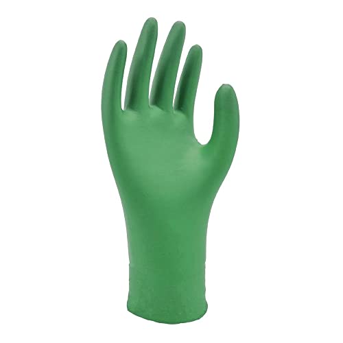 SHOWA unisex male rukavice za jednokratnu upotrebu za odrasle, zelene, malo pakovanje od 100 US