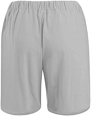Walldor Ljeto Pamučne posteljine Soild Color Atletski kratke hlače za muškarce Casual Sports Elastic Neverstring Hotsori