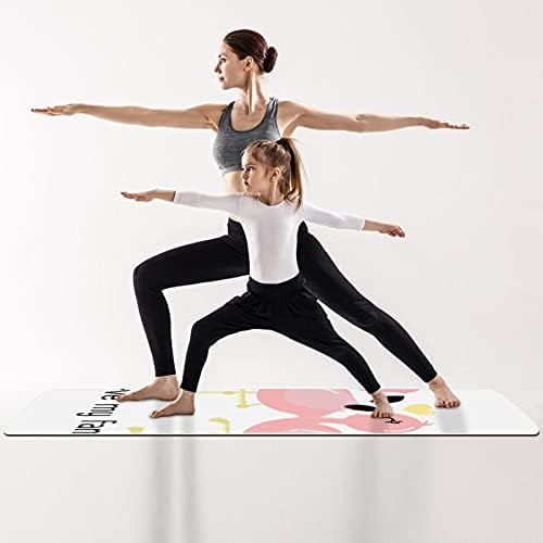 Siebzeh Flamingo Premium Thick Yoga Mat Eco Friendly Rubber Health & amp; fitnes non Slip Mat za sve vrste vježbe joge i pilatesa