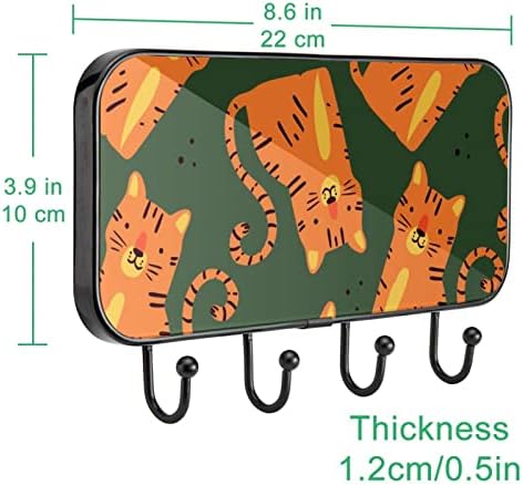 Slatki tiger uzorak Print CALL CALL zidni nosač, ulazni kaput nosač sa 4 kuka za kapute kaputi za ručnik torbica ogrtači kupaonica