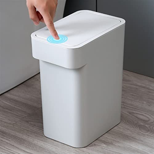 Skimt smeće može kupatilo kućanski ormar za kućne kabineta mali kvadratni sortiranje kante za smeće s kliznim poklopcem od plastične
