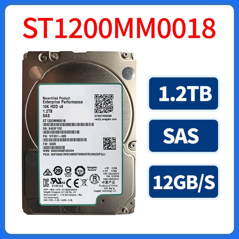 HDD za 1.2 TB 2.5 SAS 12 Gb/s 128MB 10000rpm za interni HDD za klasu preduzeća HDD za ST1200MM0018
