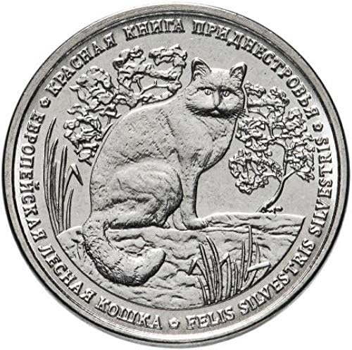 2020. denester 1 rublja komemorativna kovanica rijetka kovanica za životinje Europska mačka